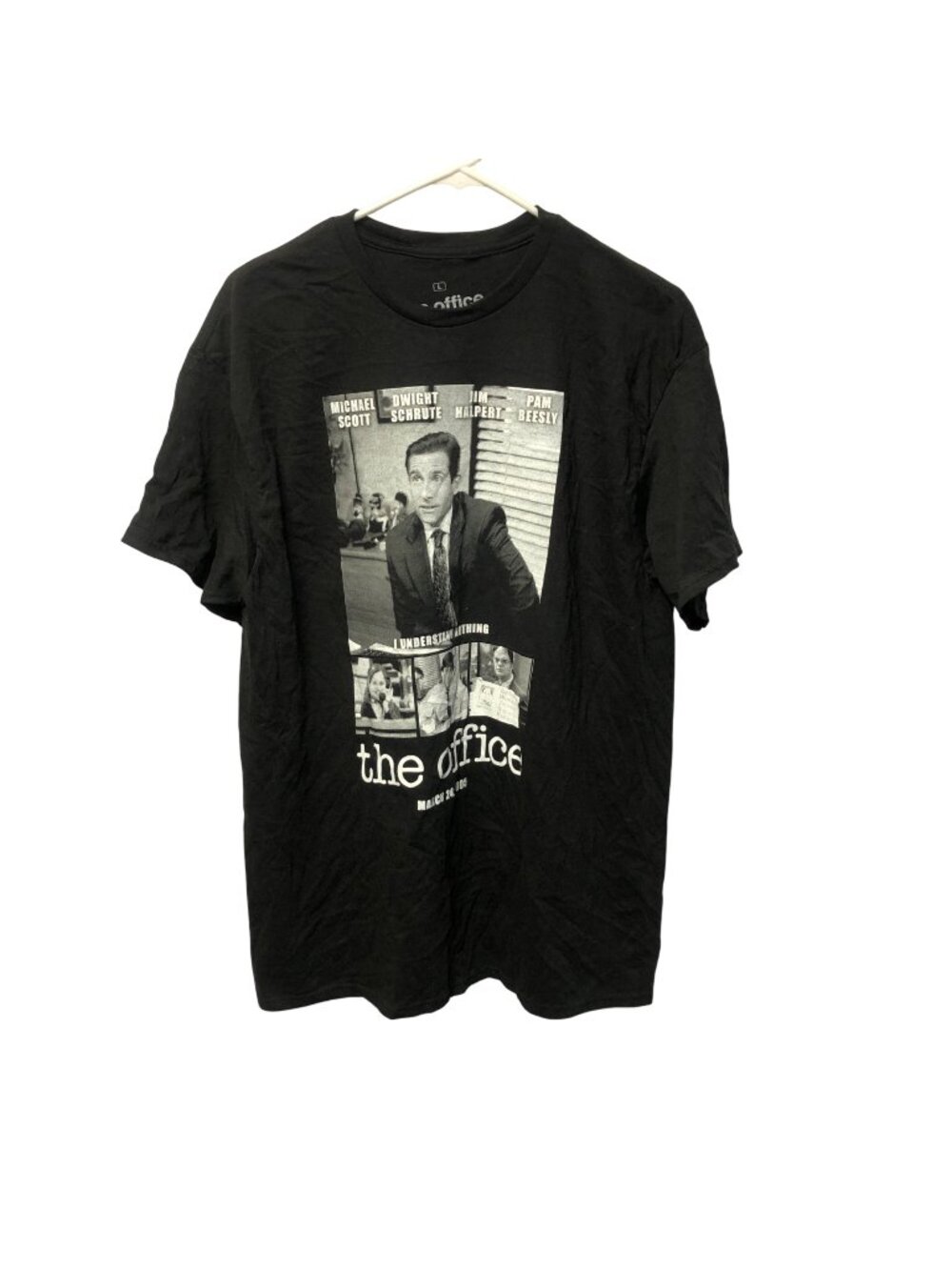 The Office T Shirt Size Large Black Ripple Junction TV Show Merch Casual Tee